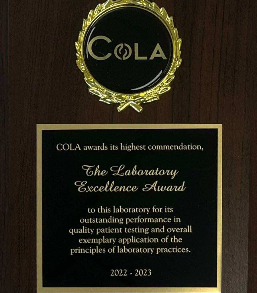 Novalab Corp Specialty Medical Lab is a COLA accredited CLIA Certified Clinical Reference Laboratory